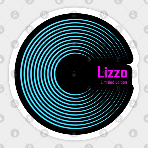 Limitied Edition Lizzo Logo Vinyl Record Sticker by vintageclub88